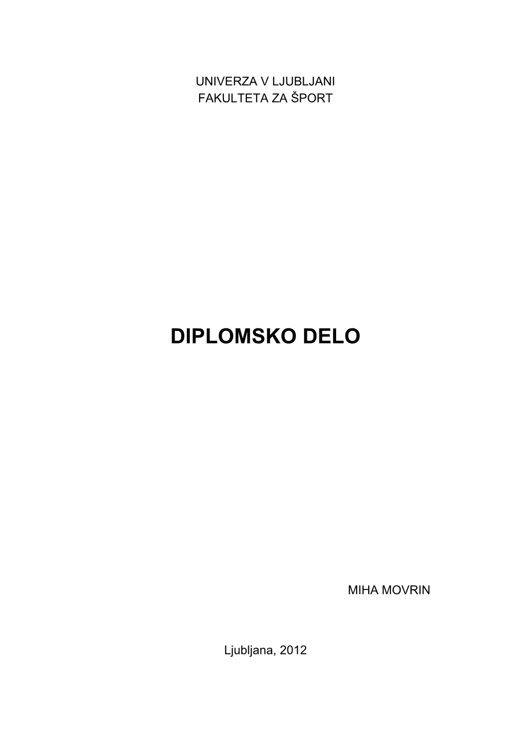 Diplomsko Delo