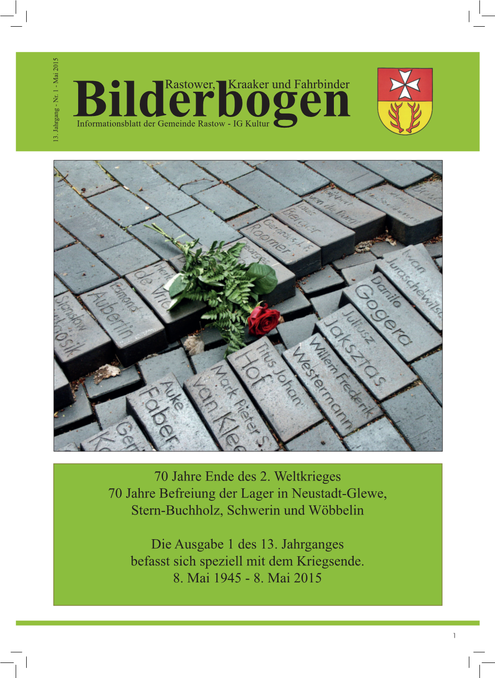 Bilderbogeninformationsblatt Der Gemeinde Rastow - IG Kultur 13