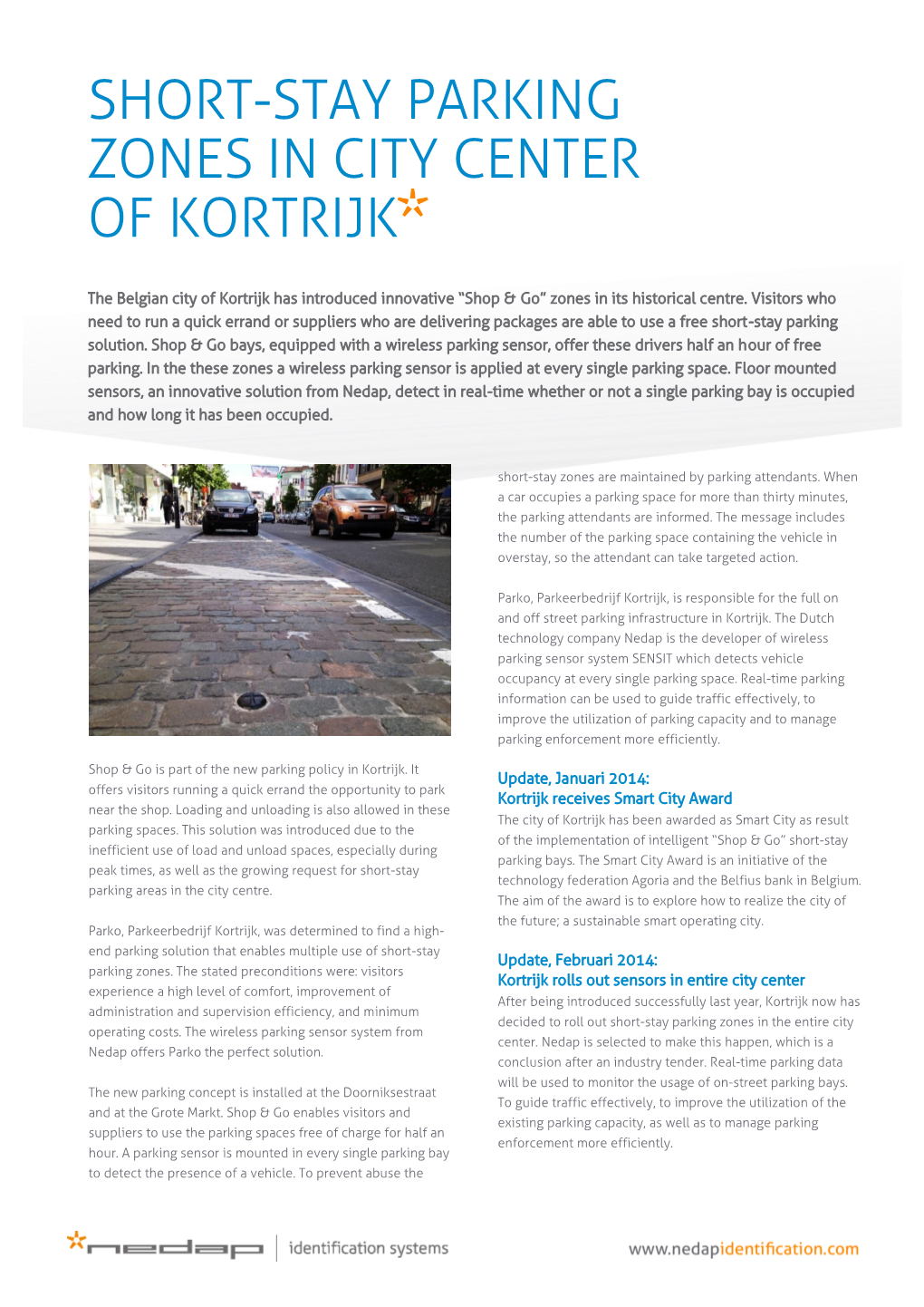 Short-Stay Parking Zones in City Center of Kortrijk