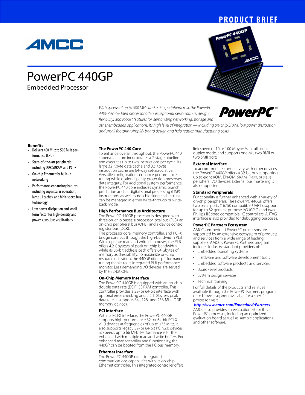 Powerpc 440GP Embedded Processor