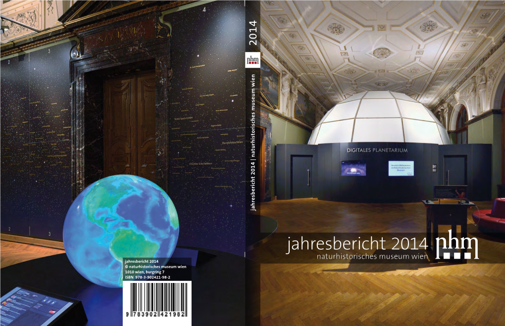 Jahresbericht 2014 Des Naturhistorischen Museums Wien