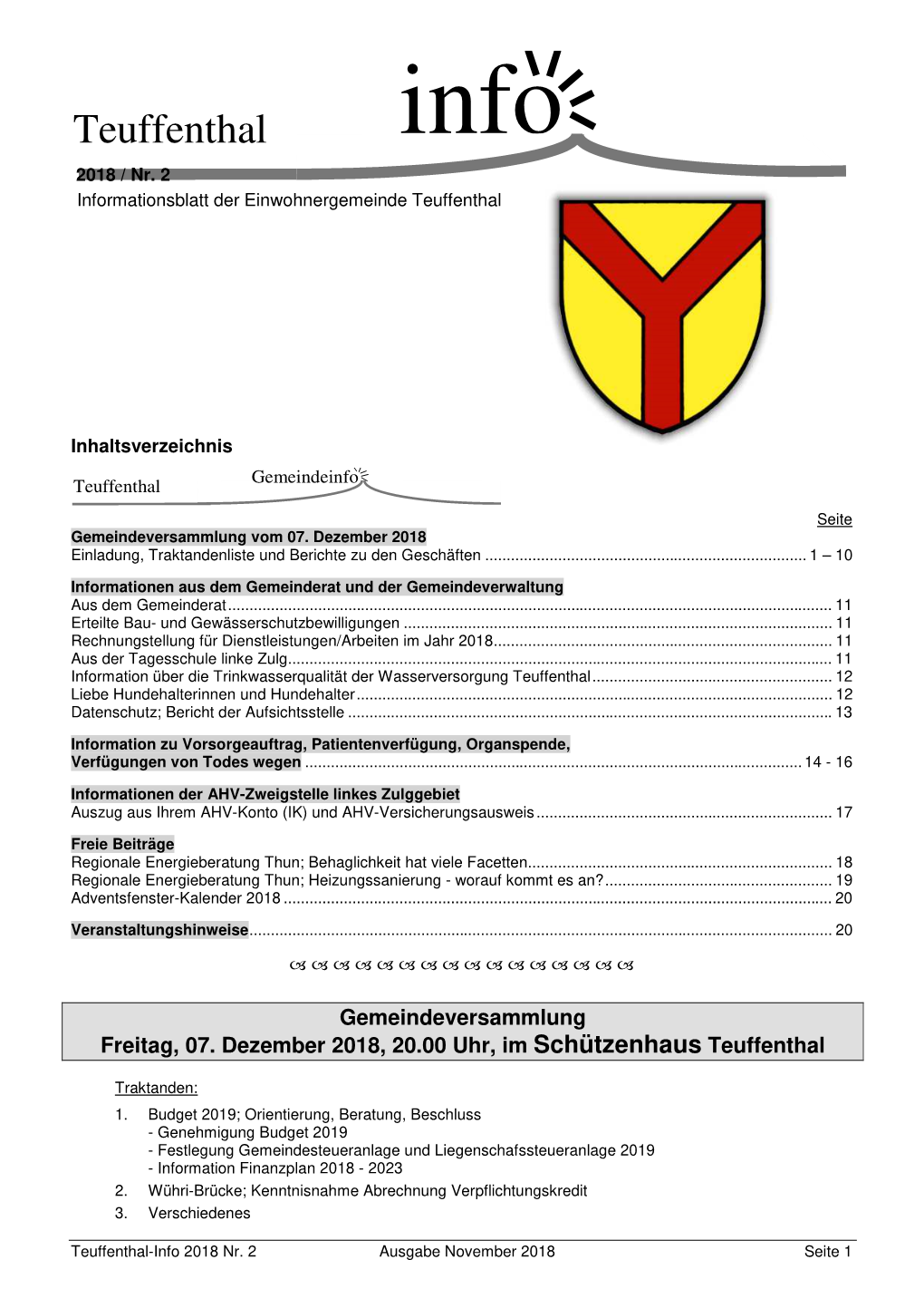 Teuffenthal-Info 2018, Nr. 2