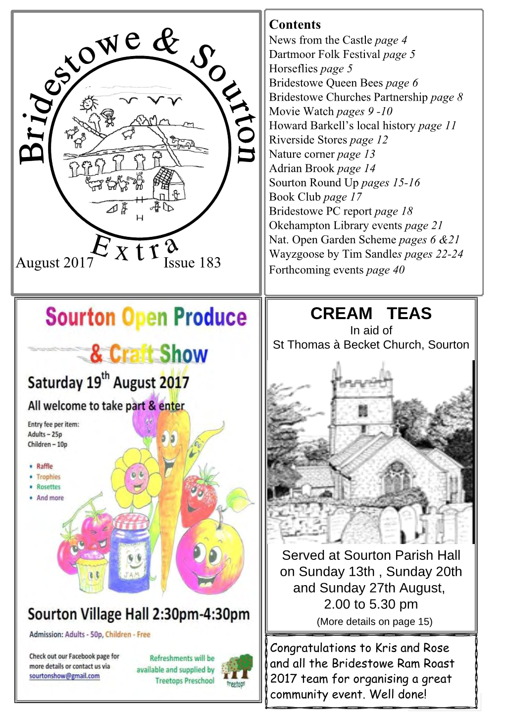 CREAM TEAS in Aid of St Thomas À Becket Church, Sourton