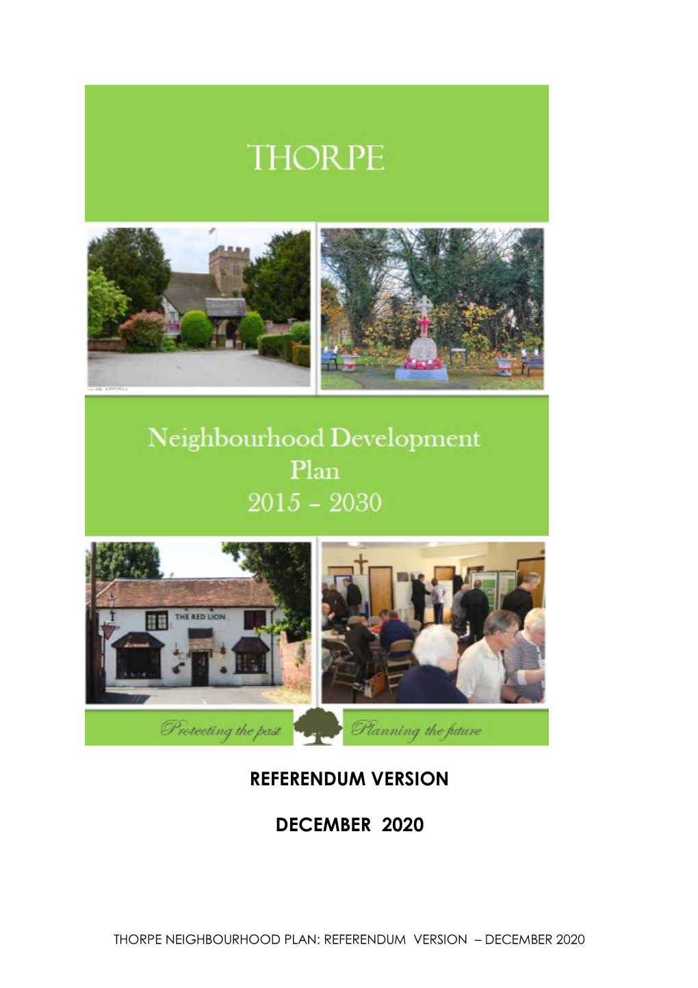 Thorpe Neighbourhood Plan Referendum Version