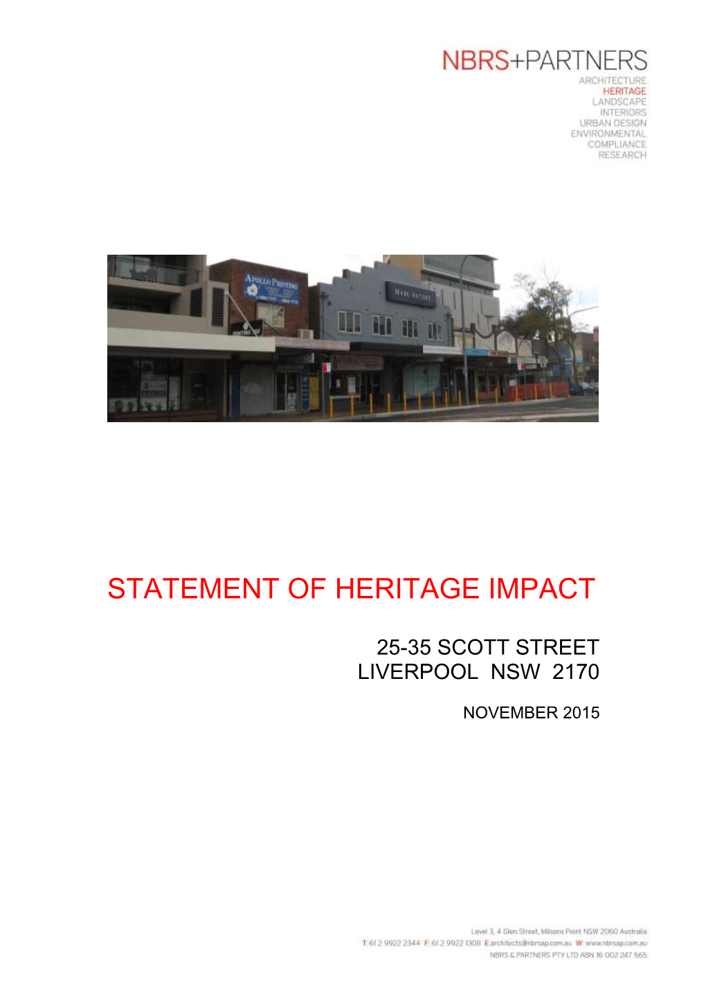 Statement of Heritage Impact