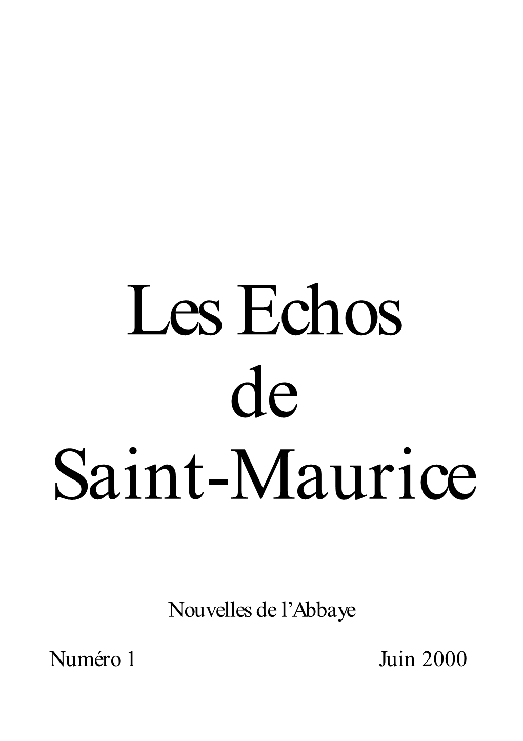 Echos 1.1 Couverture