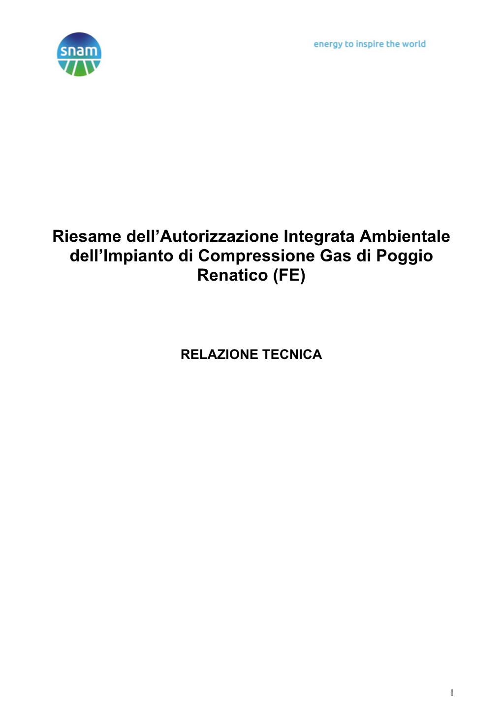 Riesame Dell'autorizzazione Integrata Ambientale Dell'impianto Di