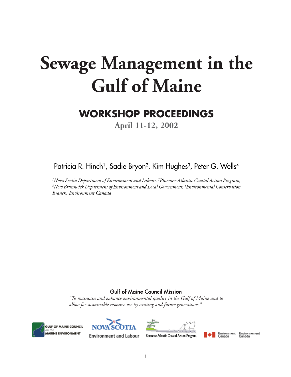 Sewage Management in the Gulf of Maine