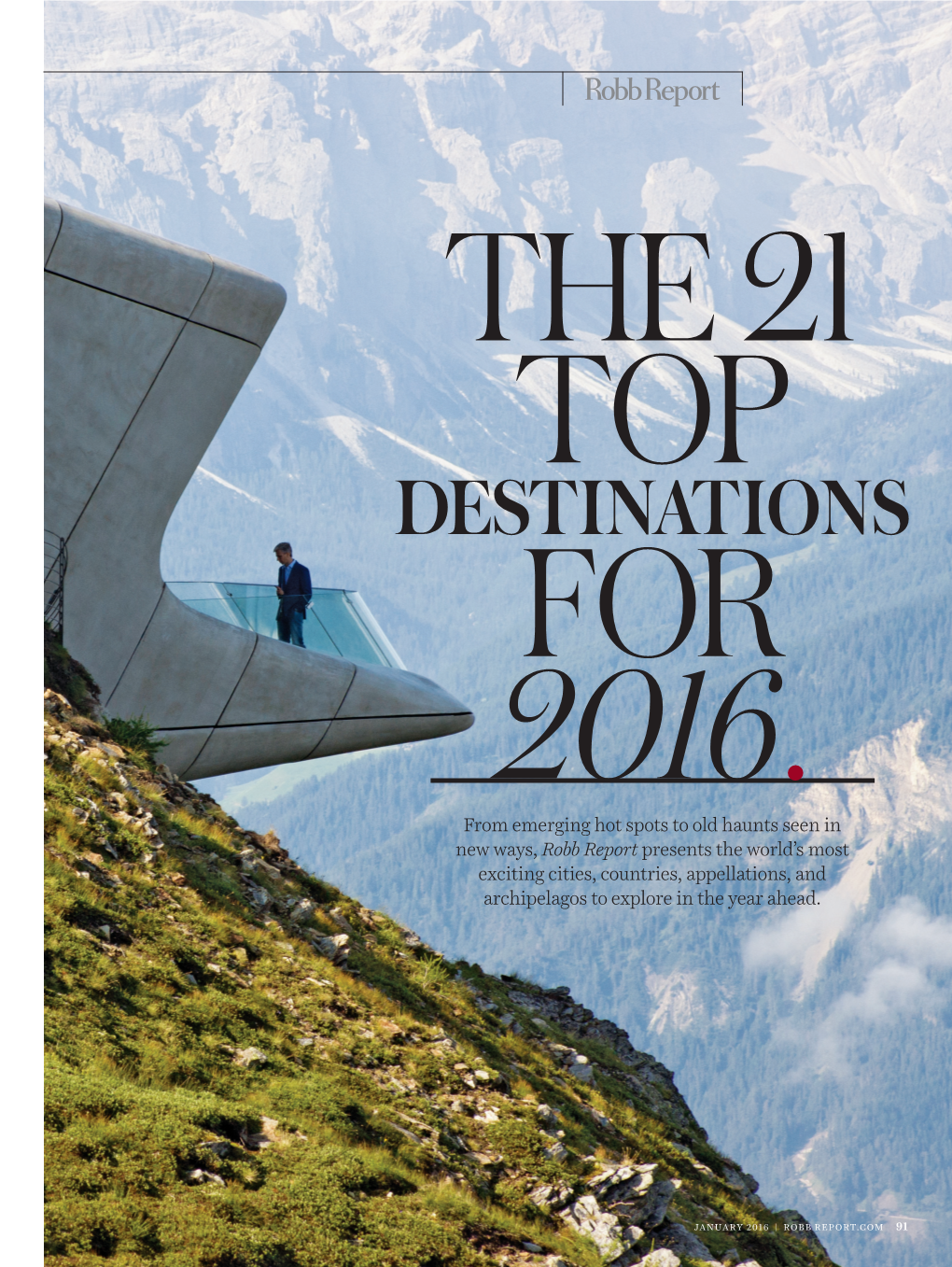 The Top 21 Destinations for 2016