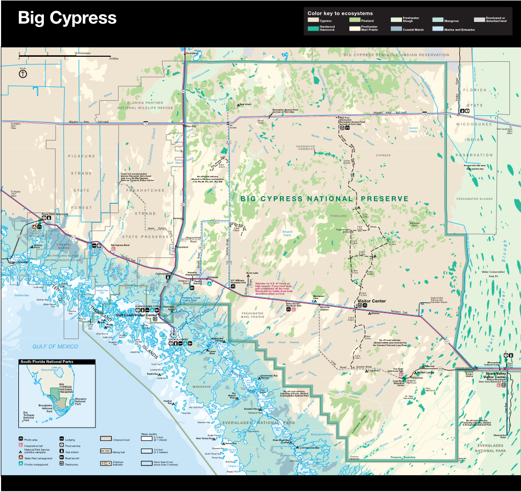 BIG CYPRESS SEMINOLE INDIAN RESERVATION 0 1 5 10 Miles S