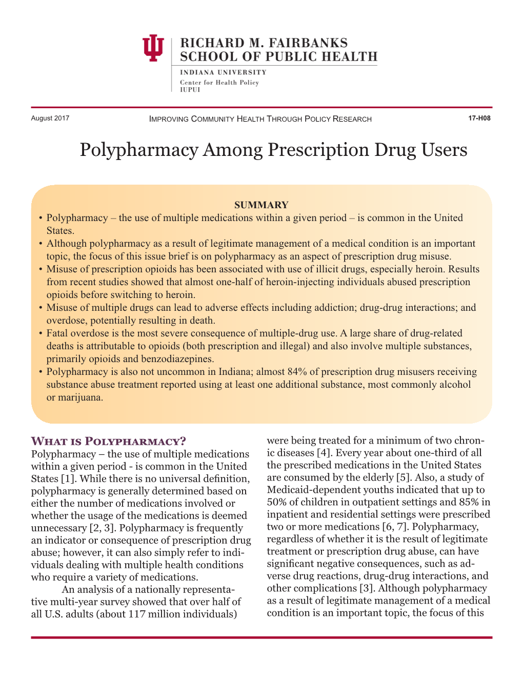 Polypharmacy Among Prescription Drug Users