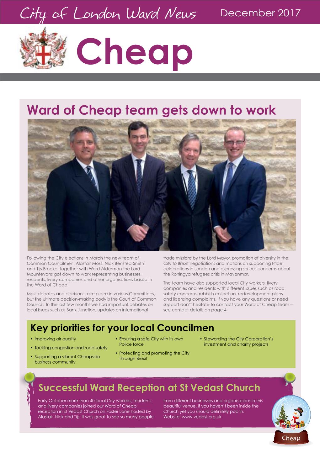 Cheap Ward Newsletter