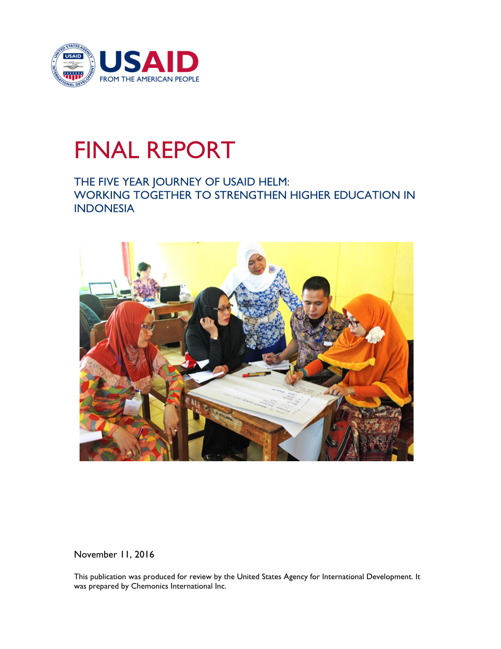 USAID Report Template