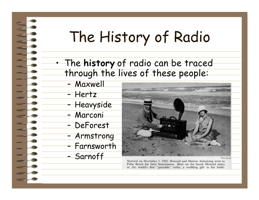 History of Radio.Pdf