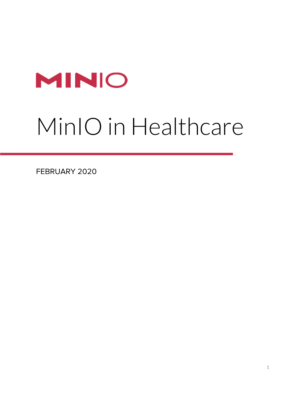 Minio in Healthcare