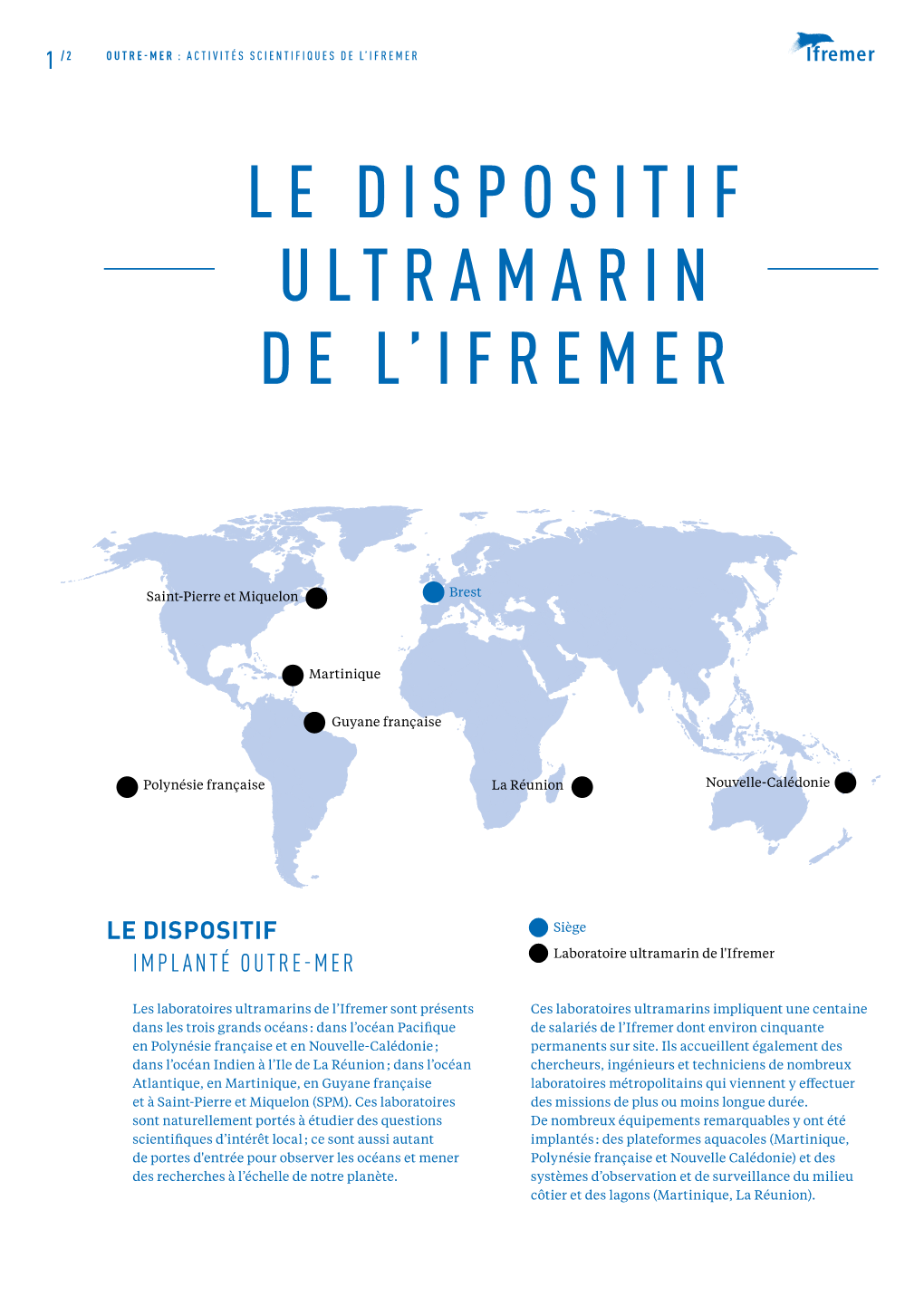 Le Dispositif Ultramarin De L'ifremer