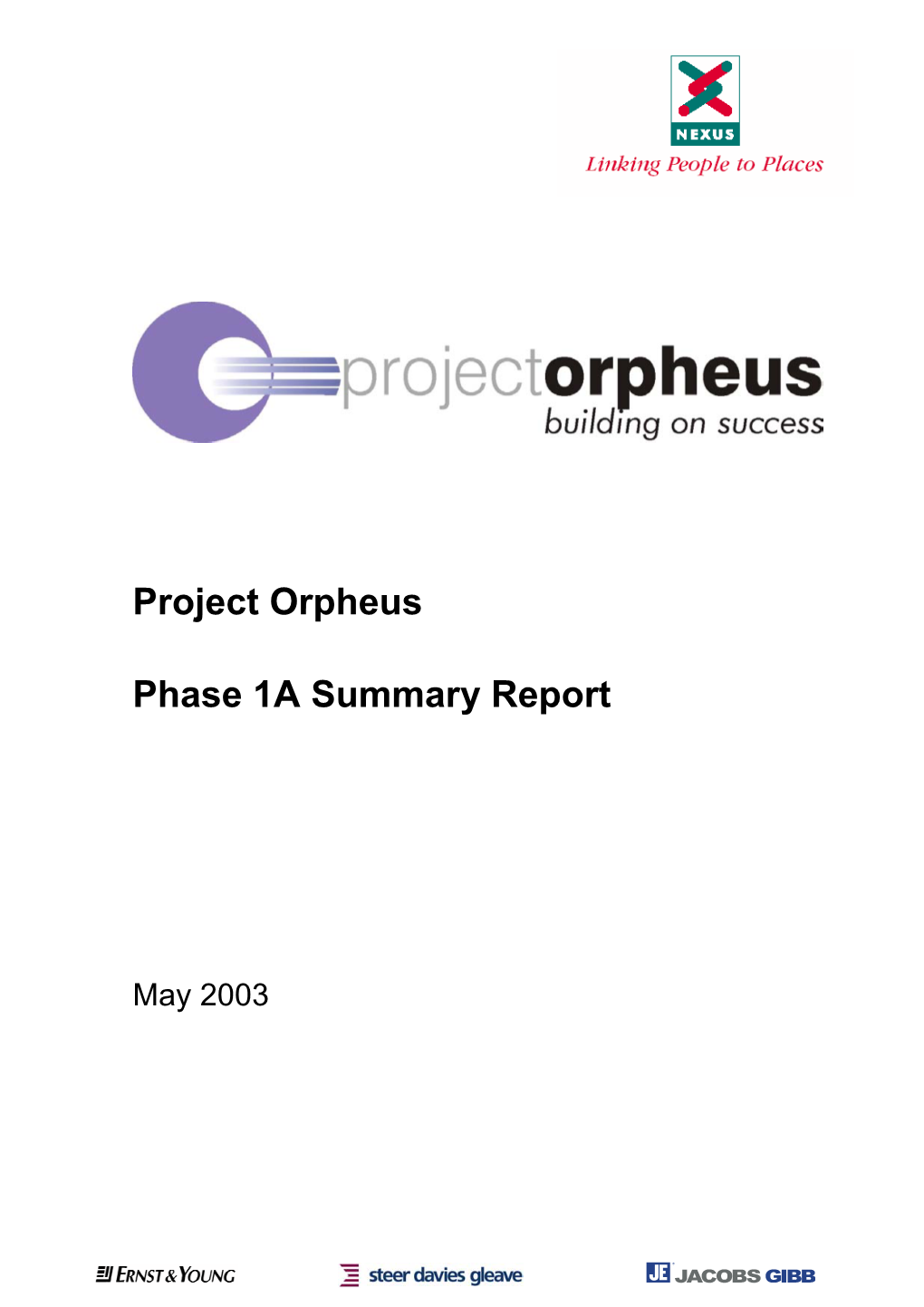 Project Orpheus Phase 1A Summary Report