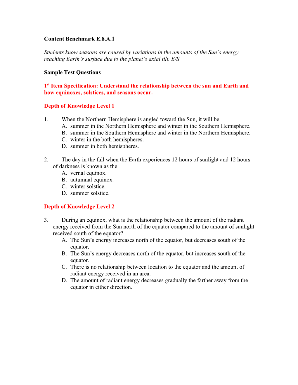 Content Benchmark E.8.A.1