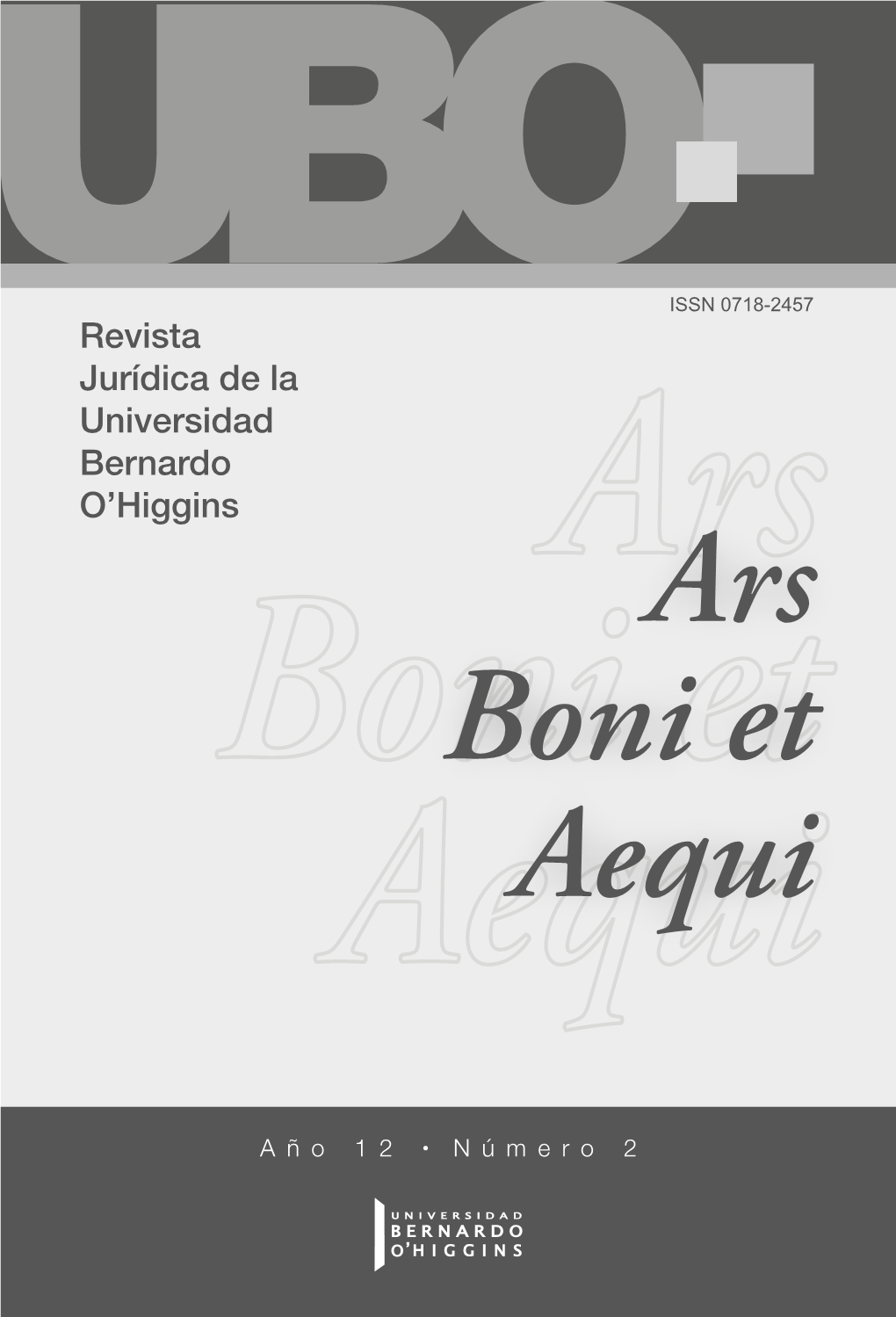 Revista Jurídica De La Universidad Bernardo O'higgins