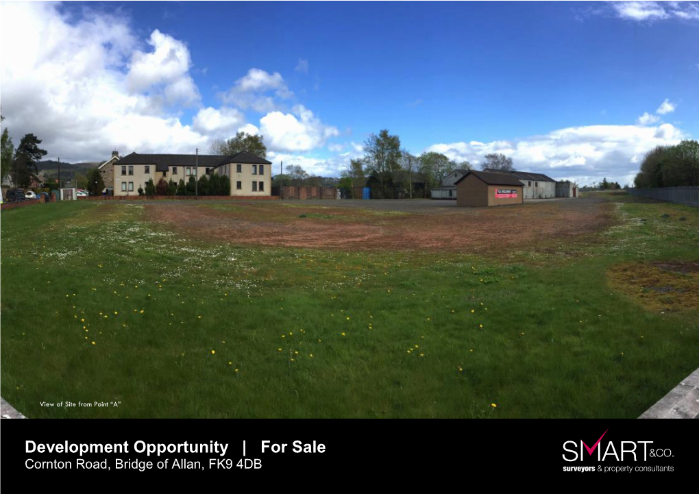 Development Opportunity | for Sale Cornton Road, Bridge of Allan, FK9 4DB