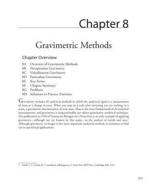 Chapter 8: Gravimetric Methods