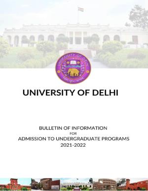 DU Bulletin of Information