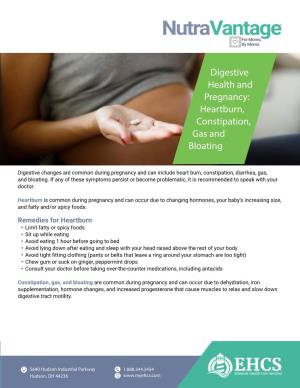 Digestive Health and Pregnancy: Heartburn, Constipation, Gas and Bloating
