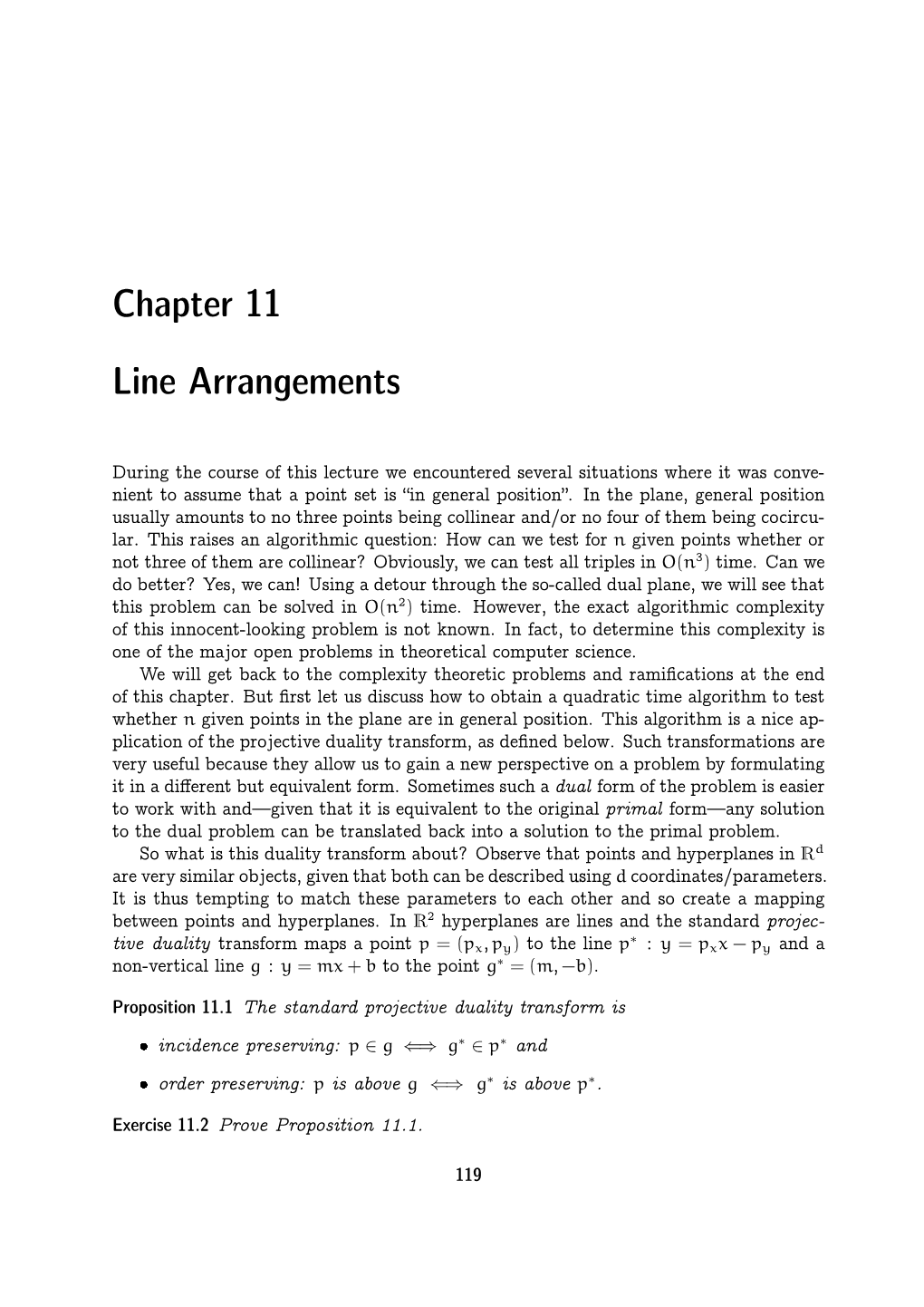 Chapter 11 Line Arrangements