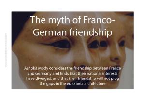 Ashoka Mody Considers the Friendship Between France and Germany And