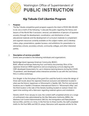 Kip Tokuda Civil Liberties Program