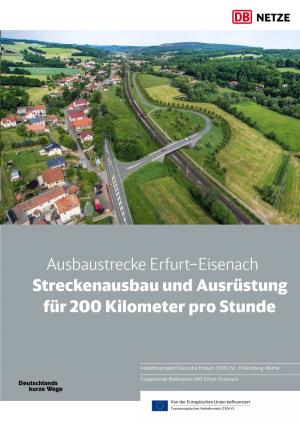Ausbaustrecke Erfurt–Eisenach Streckenausbau Und Ausrüstung Für 200 Kilometer Pro Stunde