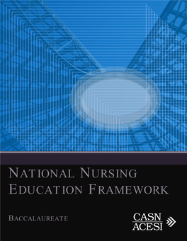National Nursing Education Framework