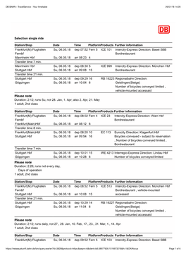DB BAHN - Travelservice - Your Timetable 26/01/18 14:28