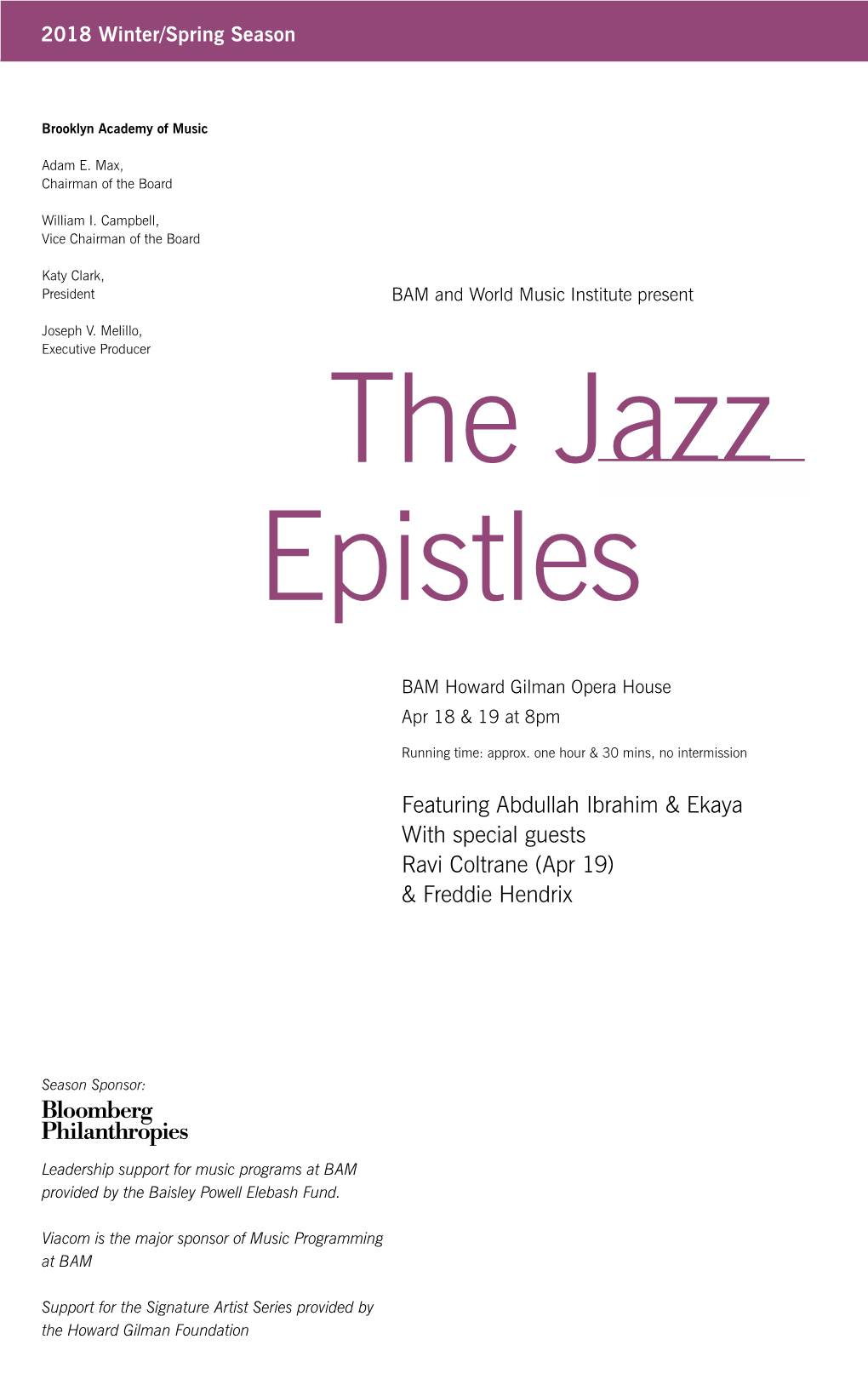 The Jazz Epistles