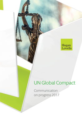 UN Global Compact Communication on Progress 2017 2 Hogan Lovells