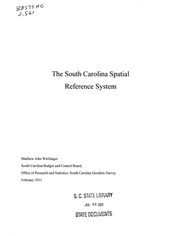The South Carolina Spatial Reference System