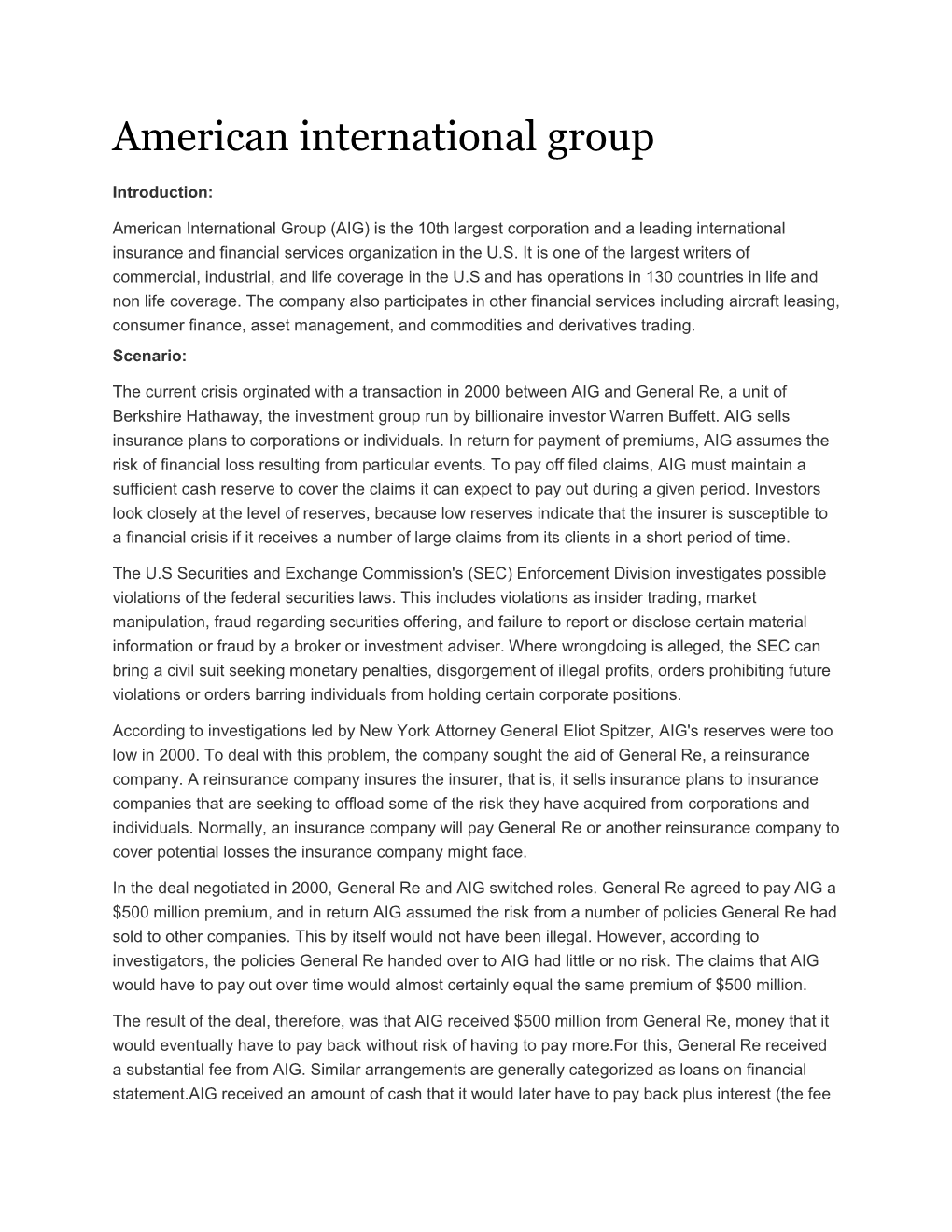 American International Group