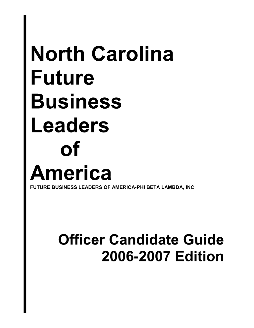 Future Business Leaders of America-Phi Beta Lambda, Inc