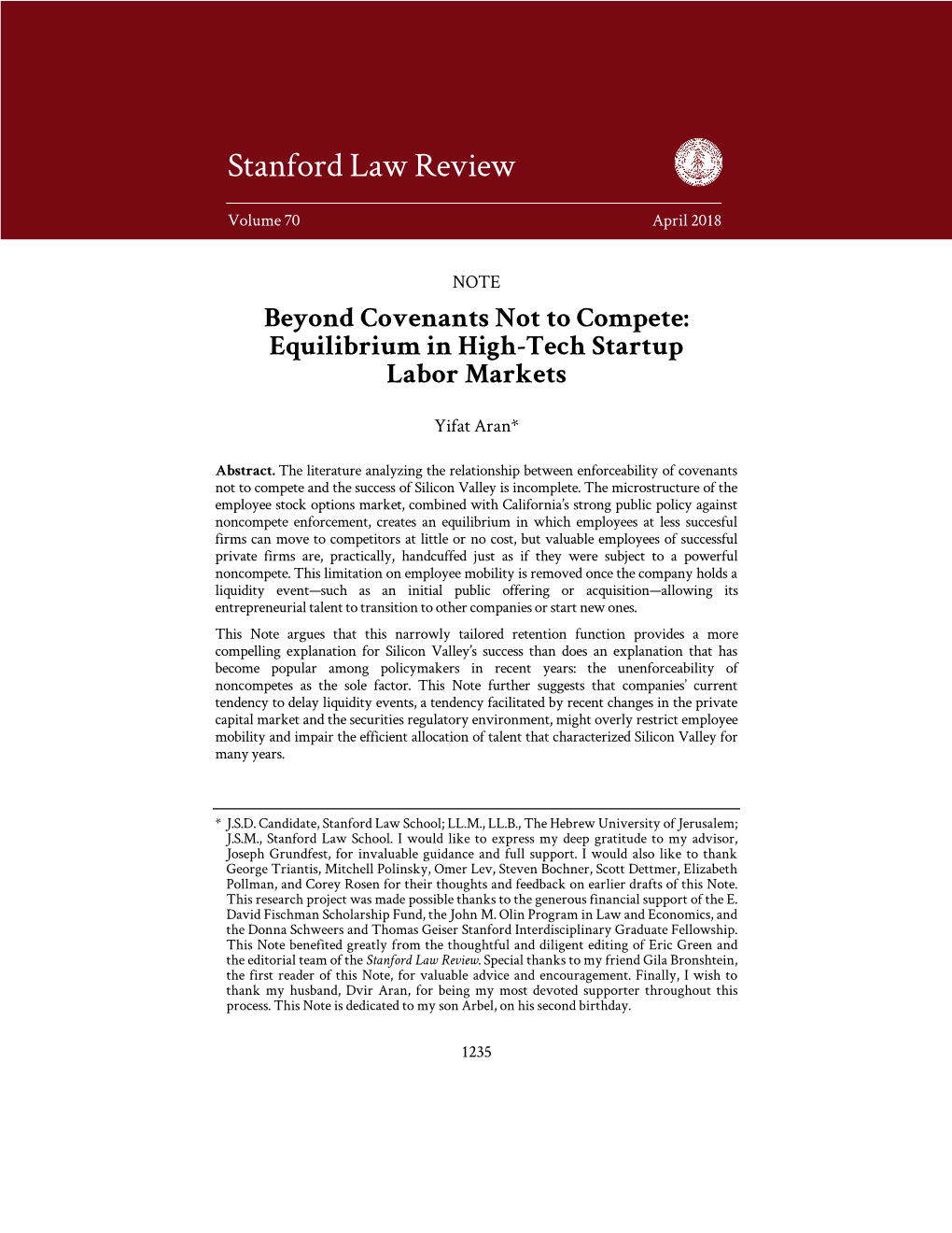 Stanford Law Review