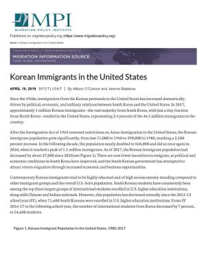 Korean Immigrants in the United States.Pdf
