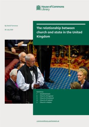 The Relationship Between Church and State in the United Kingdom
