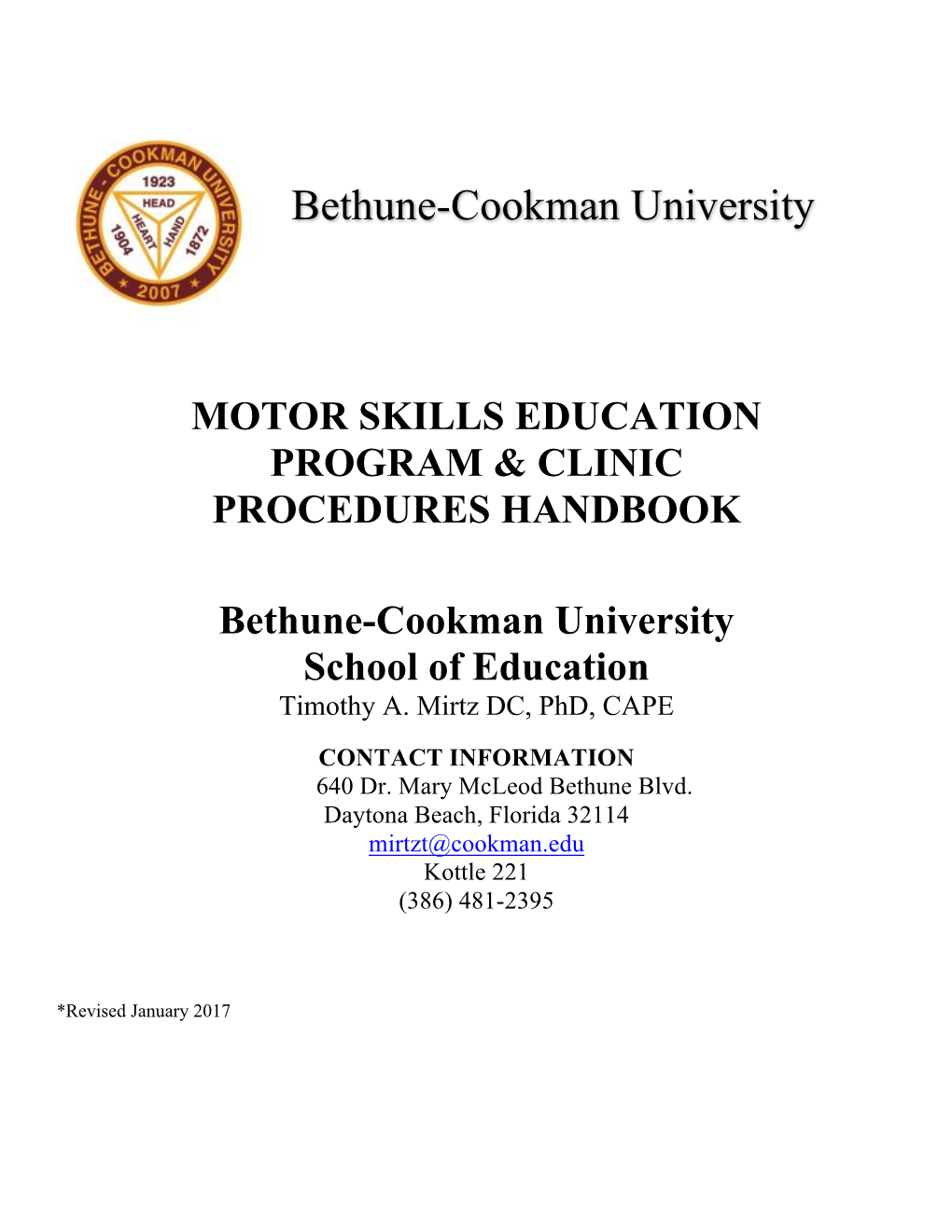 Motor Skills Education Program & Clinic