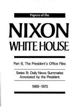 Papers of the NIXON