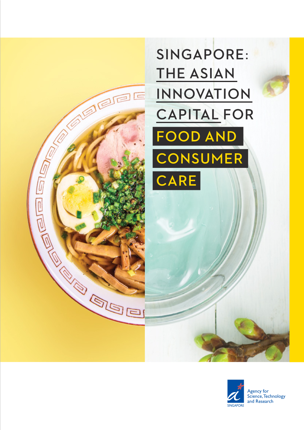 SINGAPORE the ASIAN INNOVATION CAPITAL for FOOD and CONSUMER CARE Singapore: the Asian Innovation the Asian Singapore: Capital for Food and Consumer Care