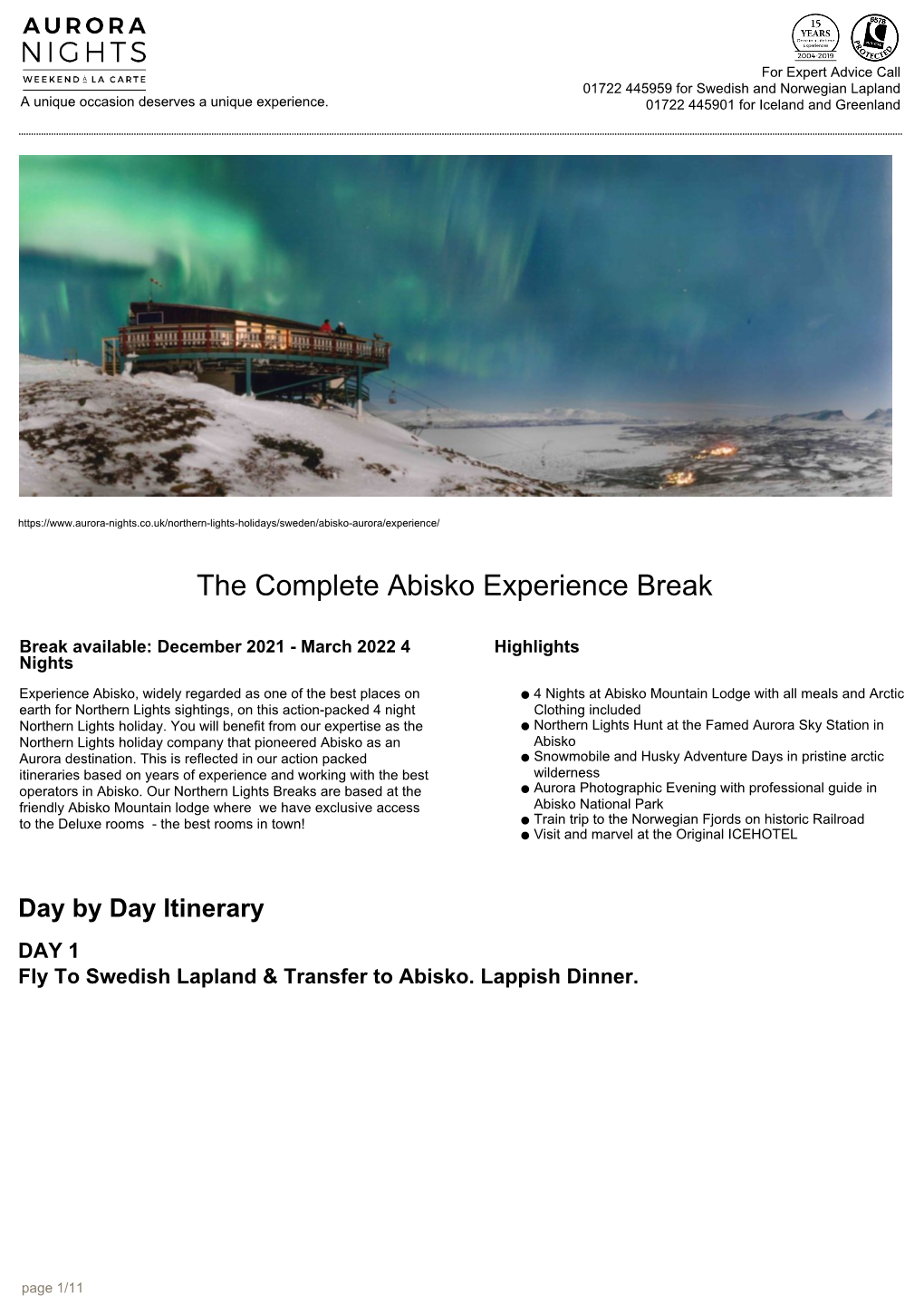 The Complete Abisko Experience Break