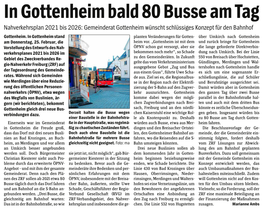 In Gottenheim Bald 80 Busse Am Tag Nahverkehrsplan 2021 Bis 2026: Gemeinderat Gottenheim Wünscht Schlüssiges Konzept Für Den Bahnhof Gottenheim