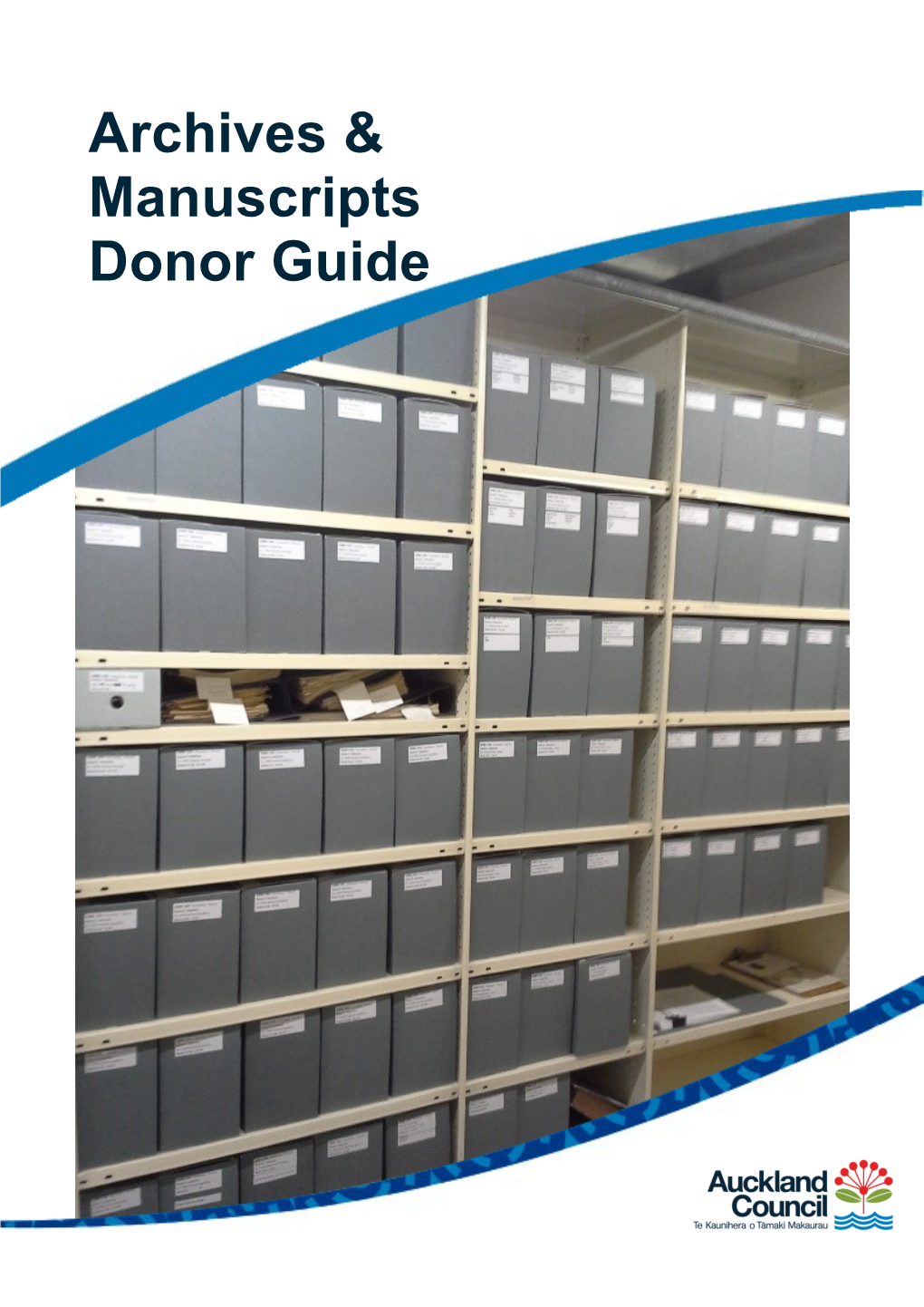 Archives & Manuscripts Donor Guide