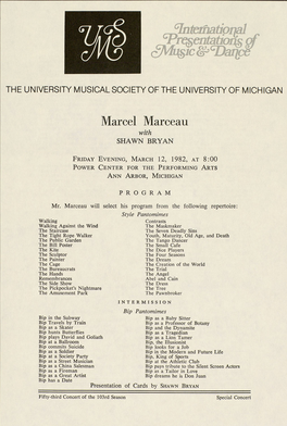 Marcel Marceau -With SHAWN BRYAN