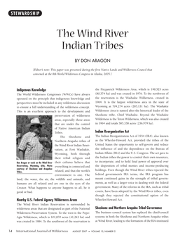 The Wind River Indian Tribes