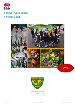 2018 Yoogali Public School Annual Report